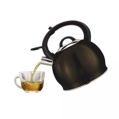 Чайник зі свистком Berlinger Haus Shiny Black Metallic Line Edition BH-6832 Чорний (1437153677) - фото 2