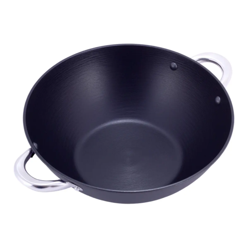 Котел чавунний для плову Kamille Wok KM-4807MR 4,5 л з антипригарним покриттям для індукції та газу (NA001669) - фото 4