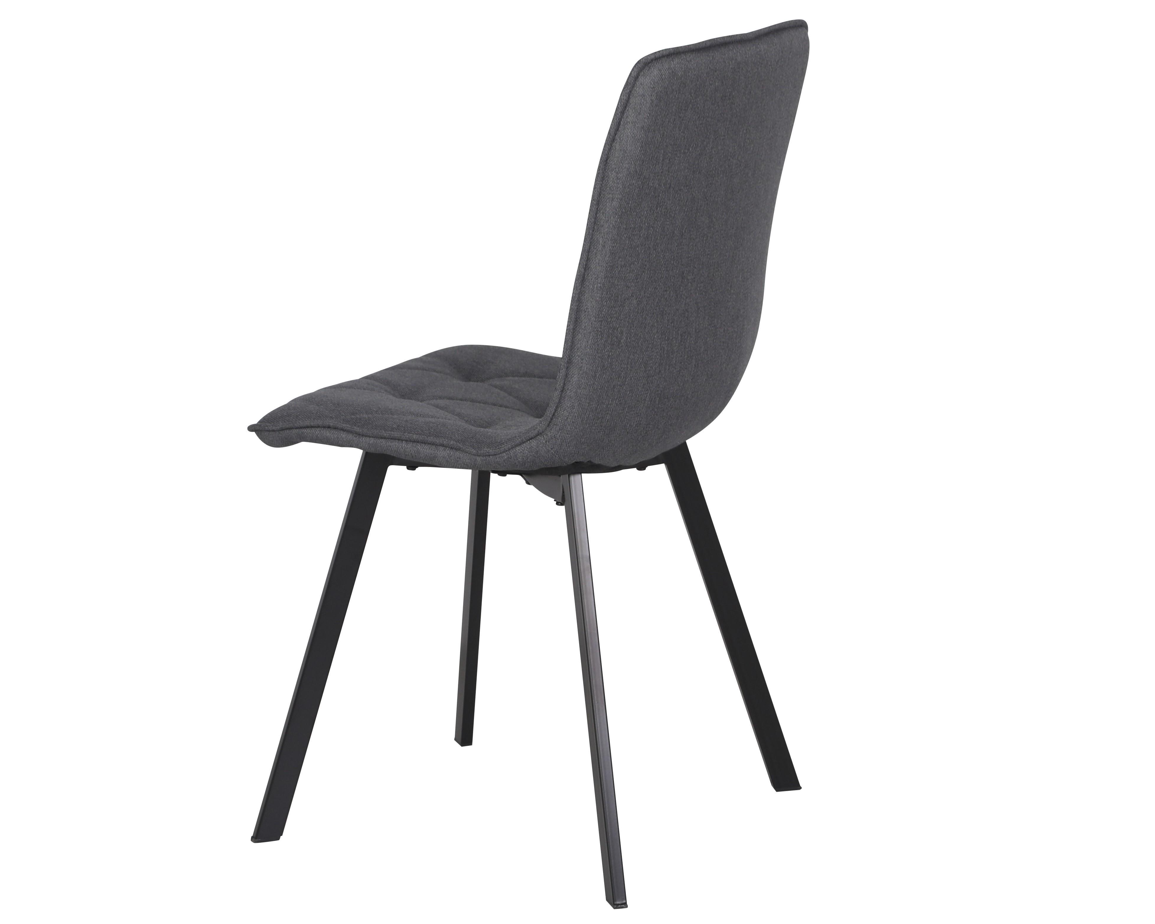 Стул кухонный Intarsio COREY TEX Черный/Серый (20316612) - фото 3 Стул кухонный Intarsio COREY TEX Черный/Серый (20316612) - фото 3