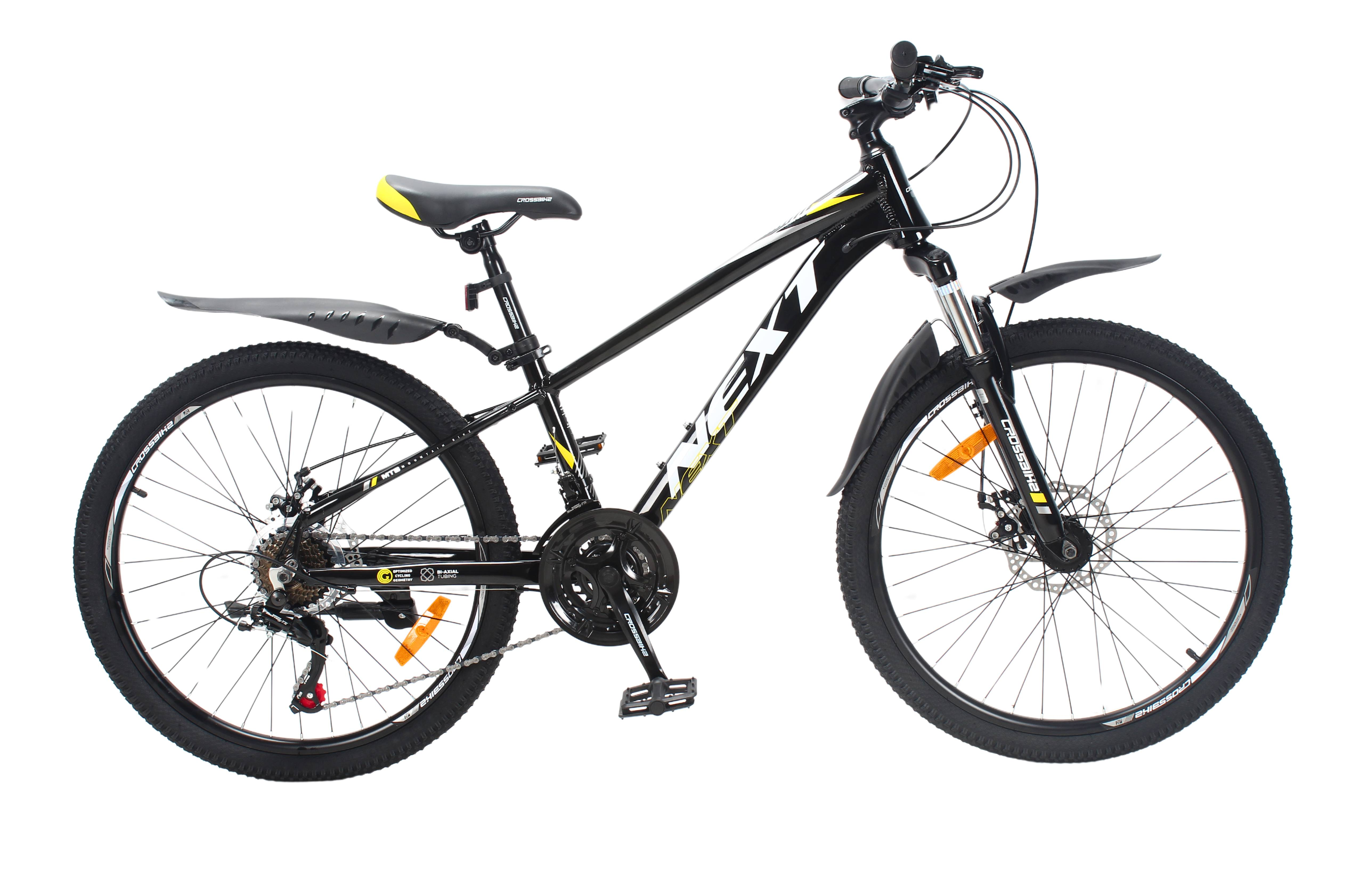 Велосипед Crossbike Next 2025 24" 11" Черно-желтый - фото 1 Велосипед Crossbike Next 2025 24" 11" Черно-желтый - фото 1