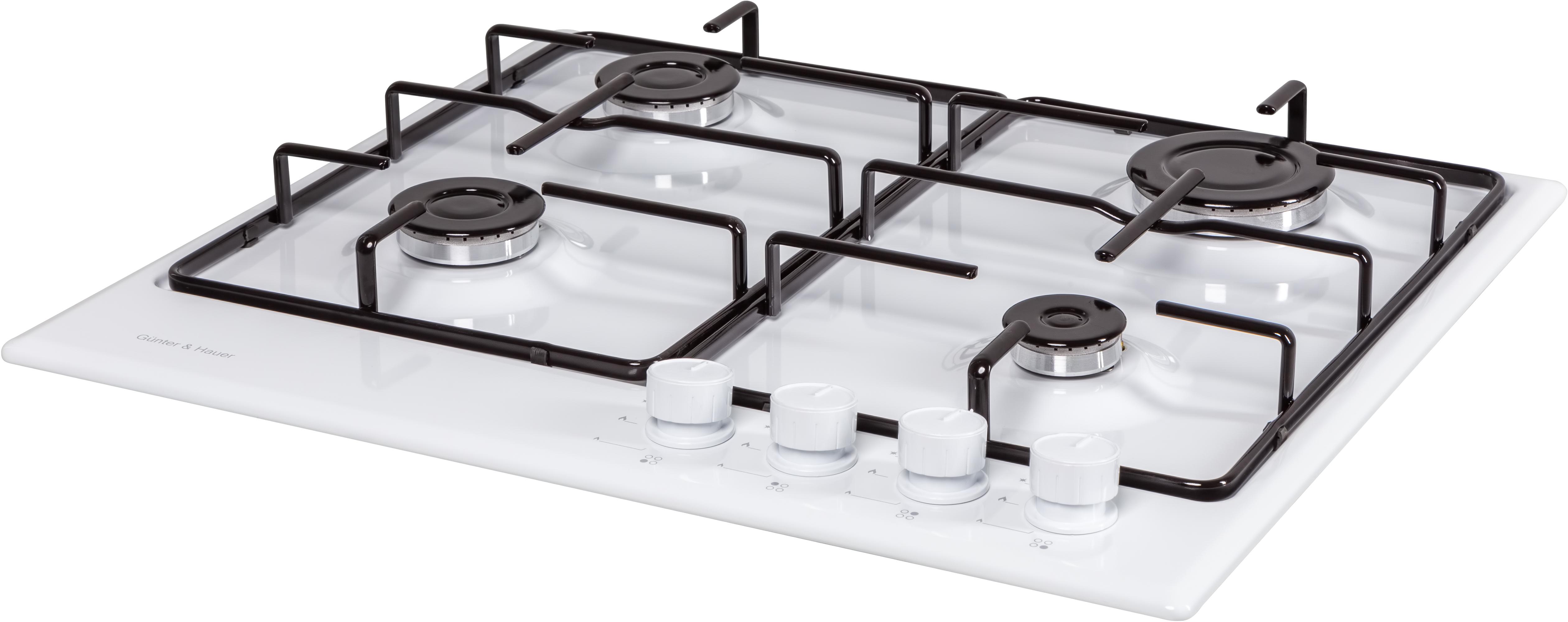 Газова варильна поверхня Gunter&Hauer G 4 WH - фото 3 Газова варильна поверхня Gunter&Hauer G 4 WH - фото 3