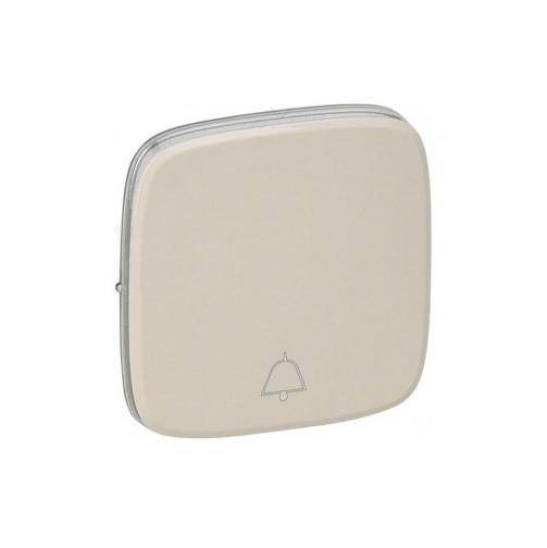 Клавиша переключателя Legrand Valena Allure с символом звонок 60х60 мм Слоновая кость (755016)