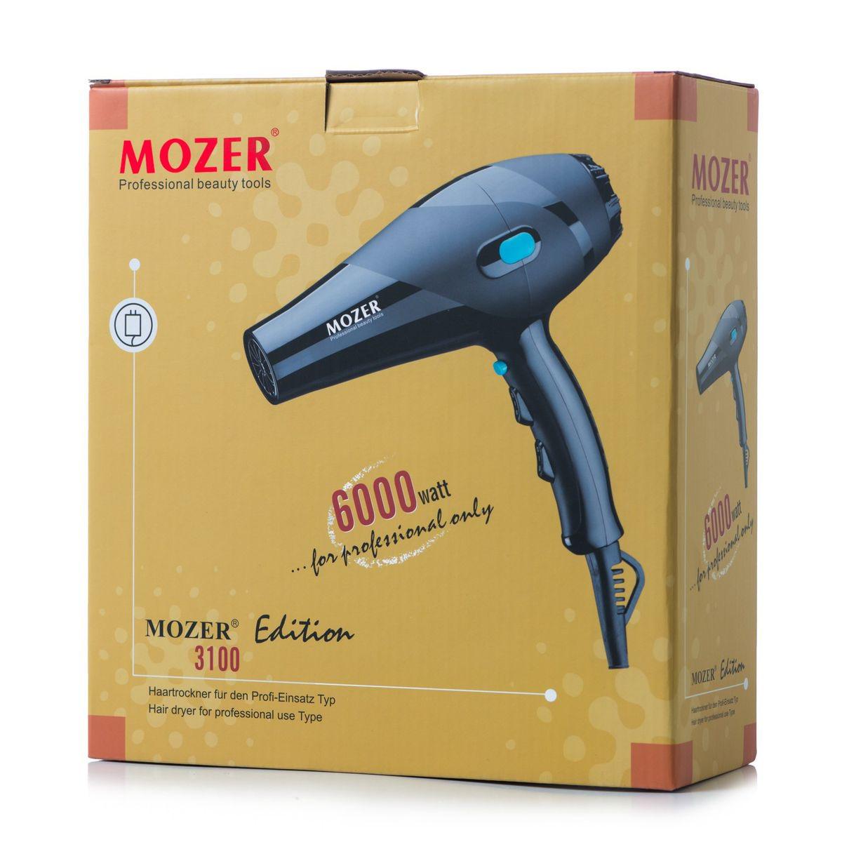 Фен професійний Mozer Professional tools з регуляцією температури та швидкості Чорний - фото 6