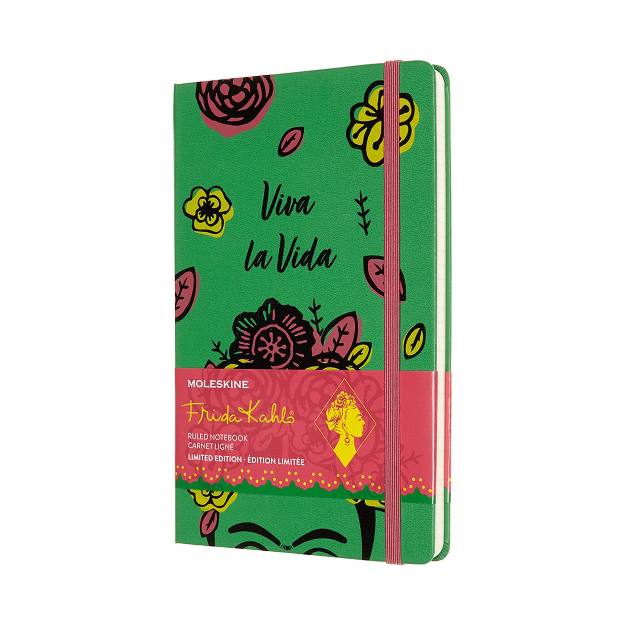 Блокнот Moleskine Limited Frida Kahlo средний 13х21 см в линию зелений (8056420853520)