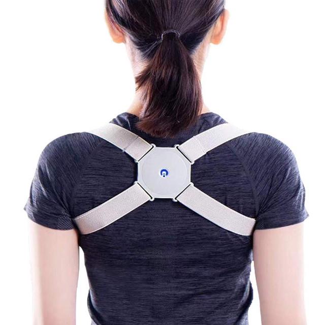 Умный корректор осанки SUNROZ Intelligent Posture Reminder Регулируемый электронный Серый (SUN7749) - фото 4