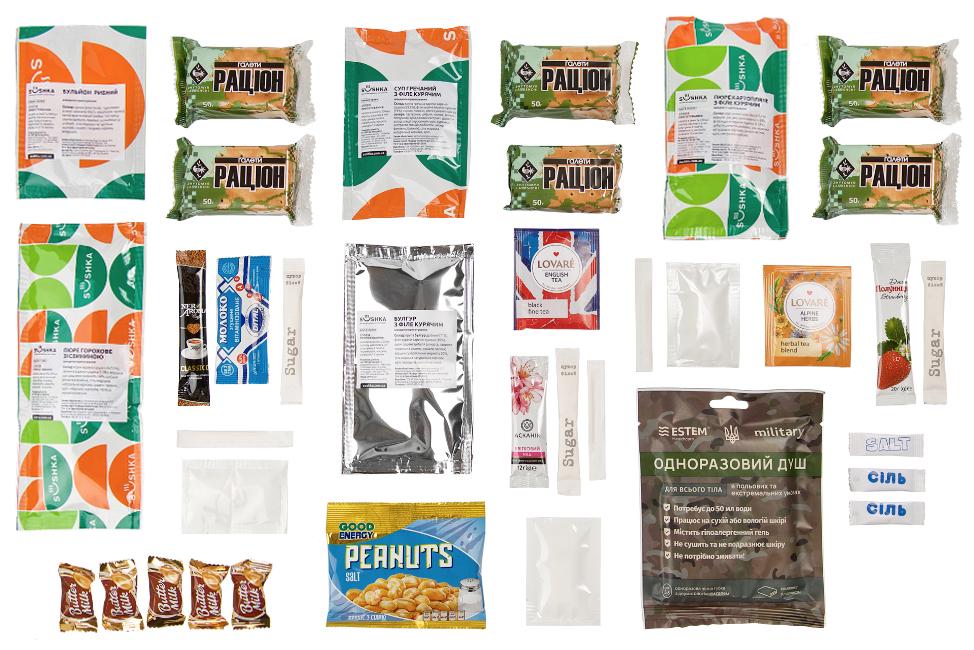 Добовий польовий набір продуктів швидкого приготування SUSHKA (9982512) - фото 3 Добовий польовий набір продуктів швидкого приготування SUSHKA (9982512) - фото 3