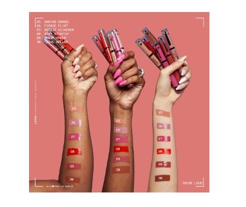 Помада-блиск губна NYX Professional Makeup Shine Loud Lip Color 29 Movie Maker 2x3,4 мл (2587095867) - фото 3 Помада-блиск губна NYX Professional Makeup Shine Loud Lip Color 29 Movie Maker 2x3,4 мл (2587095867) - фото 3