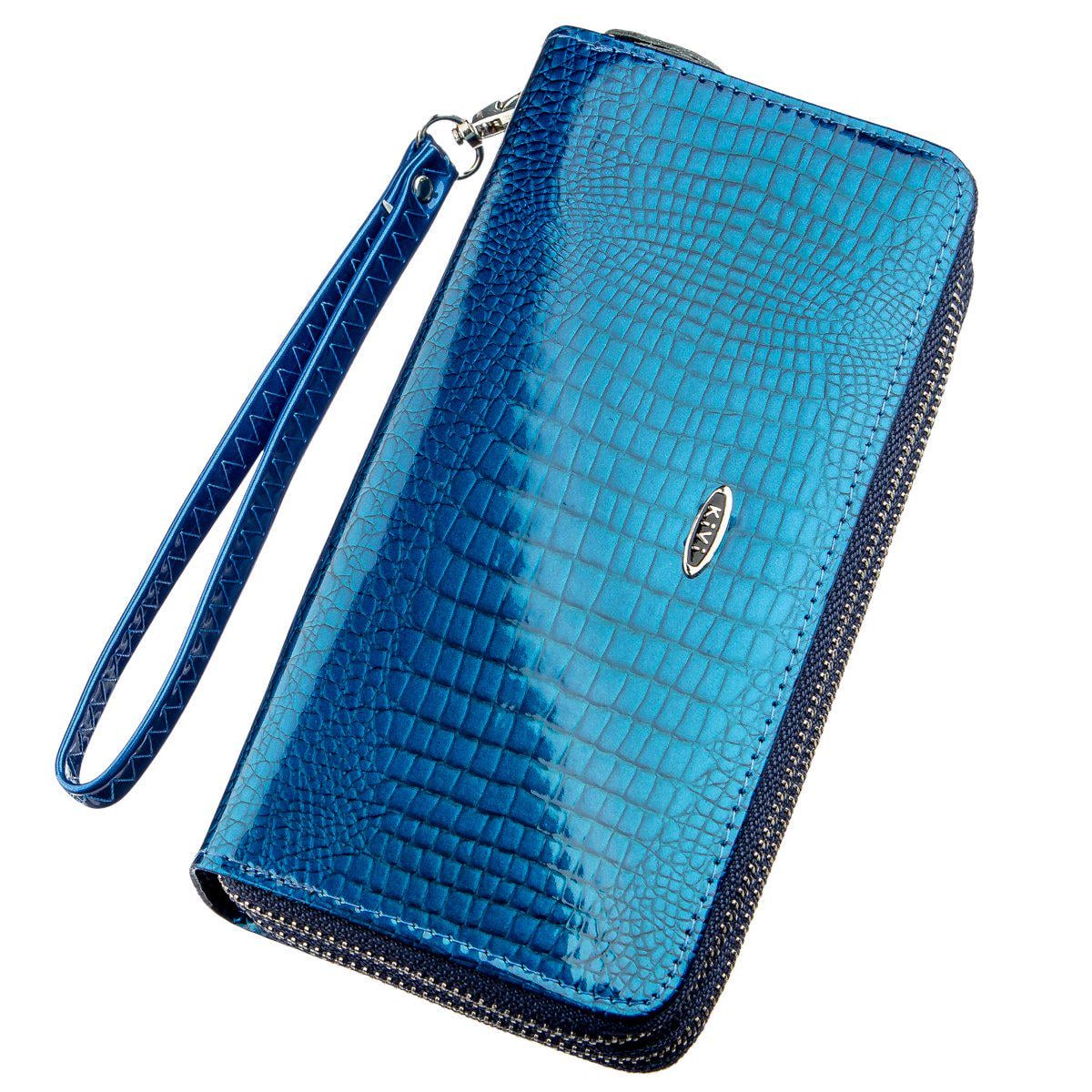 Кошелек женский Kivi-wallet 19022 кожа Синий