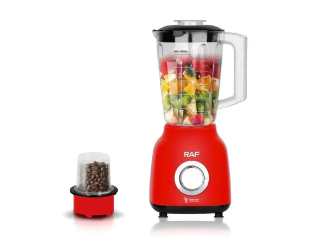 Кухонный блендер с кофемолкой RAF R2822 стационарный Красный