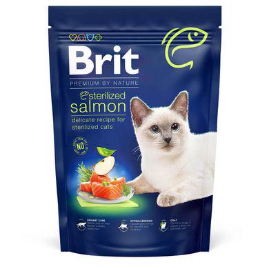 Сухой корм для стерилизованных котов Brit Premium by Nature Cat Sterilized Salmon 800 г Лосось