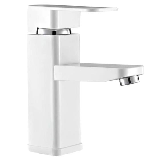 Змішувач для умивальника SLAT SLT-B001/W одноважільний Білий (102356)