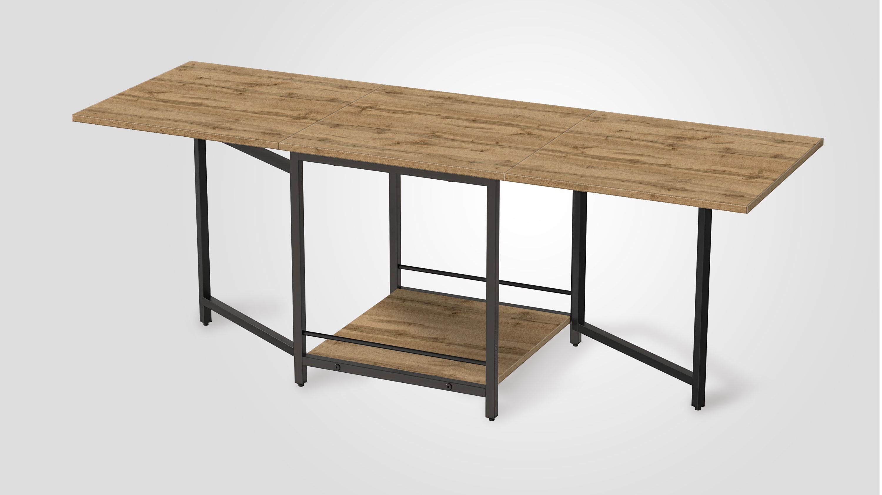 Журнальний стіл-трансформер Fusion furniture Куб Дуб аппалачі
