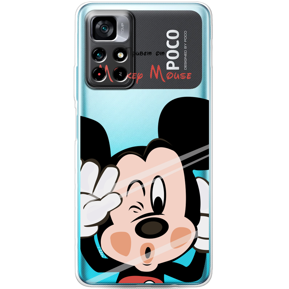 Чехол BoxFace Poco M4 Pro 5G Mister M Прозрачный силикон (43742-cc58-43742)