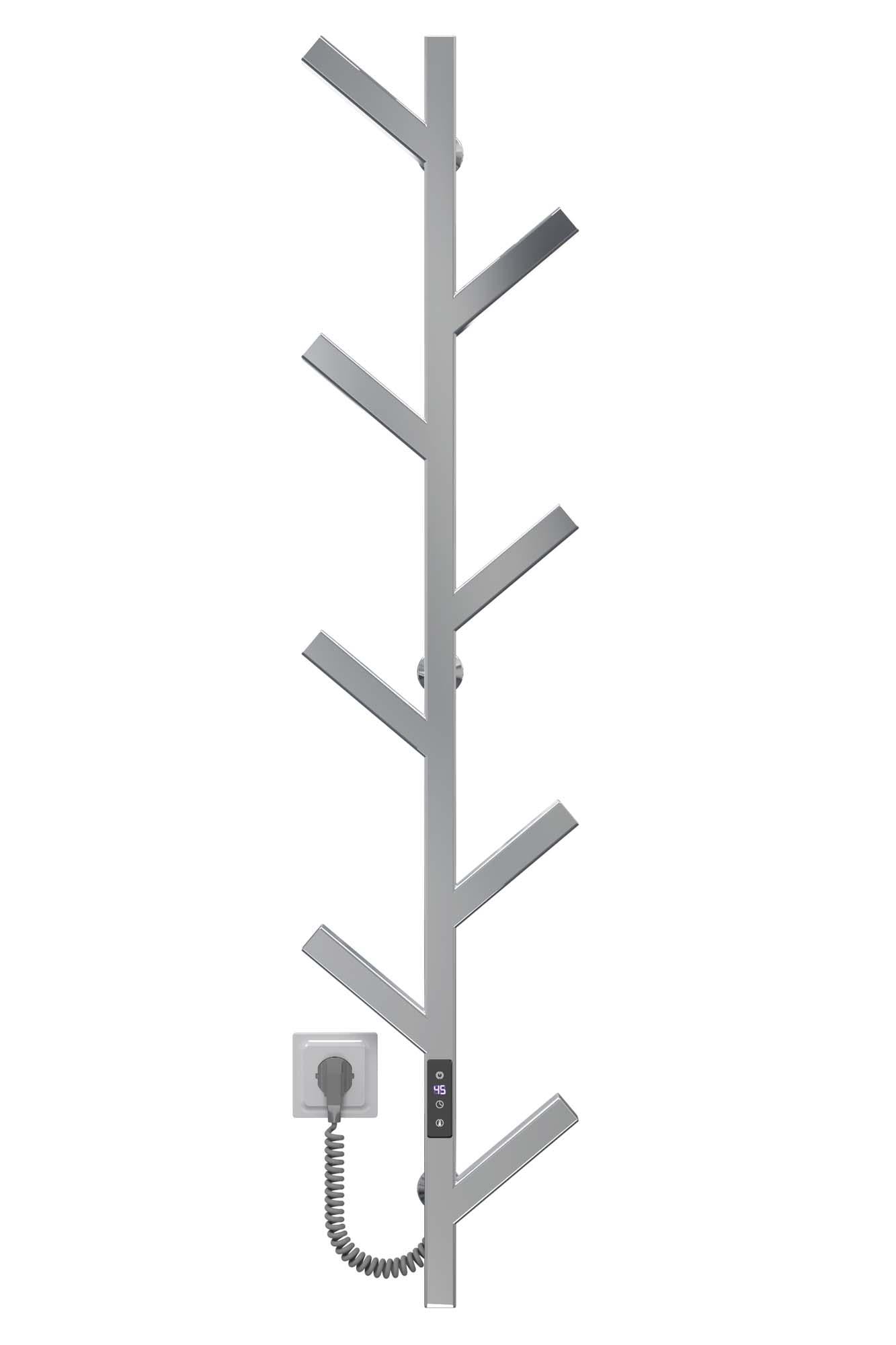 Полотенцесушитель электрический Deffi Kir П8 1200 JD04 нержавеющая сталь мм Хром (A.KR.120.8.E.C.U.2)