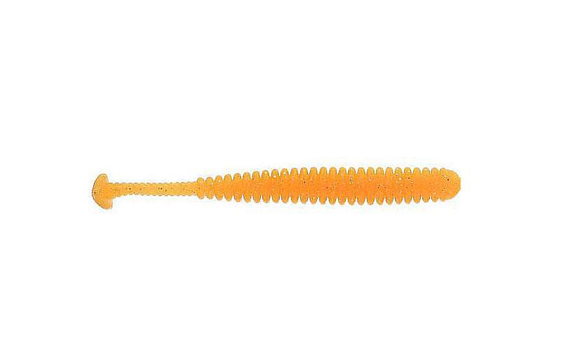 Силиконовый виброхвост Reins Aji Adder Shad №123 съедобный 3" 8 шт. Glow Freezin Mikan (6026)