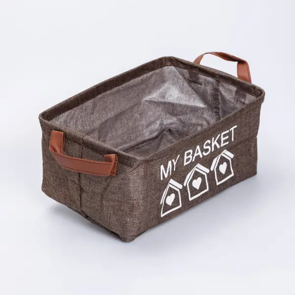 Органайзер для хранения вещей 30х20х14 см Коричневый - фото 2 Органайзер для хранения вещей 30х20х14 см Коричневый - фото 2