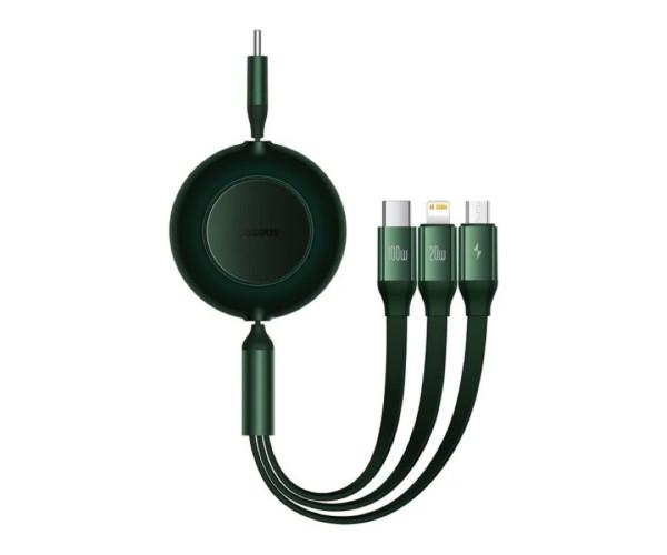 Кабель Data BASEUS Bright Mirror 2 Series Cable Type-C to Lightning Type-C MicroUSB 100W 1,1 м Green