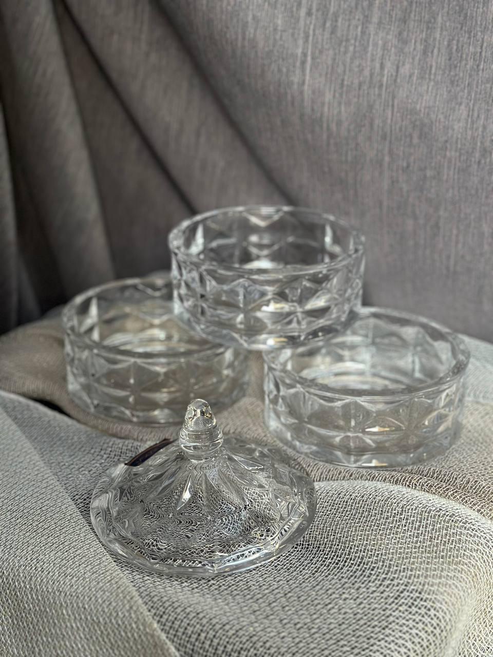 Сахарница-этажёрка Helios Вавилон стеклянная 3-х уровневая Прозрачный (5182) - фото 5 Сахарница-этажёрка Helios Вавилон стеклянная 3-х уровневая Прозрачный (5182) - фото 5