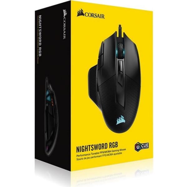 Мышь Corsair Nightsword RGB Tunable FPS/MOBA Gaming Mouse Black (CH-9306011-EU) USB - фото 7