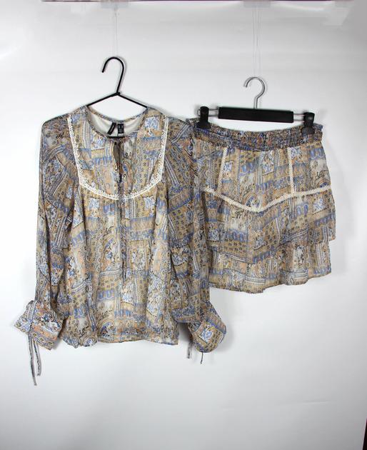 Костюм Vero Moda 10322518 принт M Бежевый