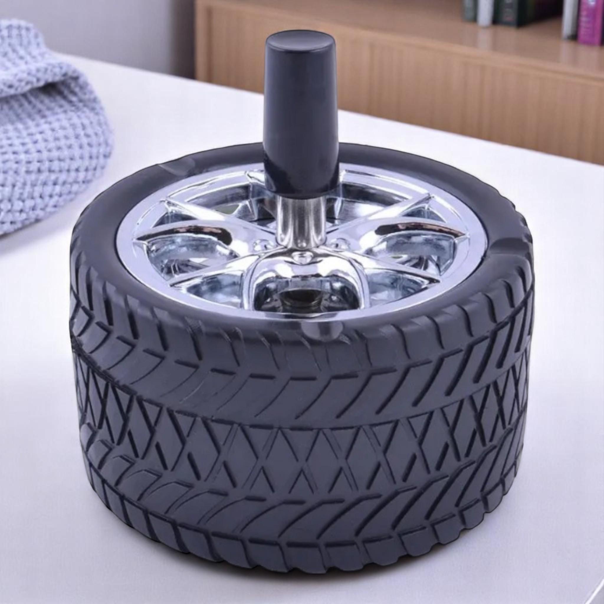 Попільничка металева бездимна Колесо d 9,5 см (26057845) - фото 3