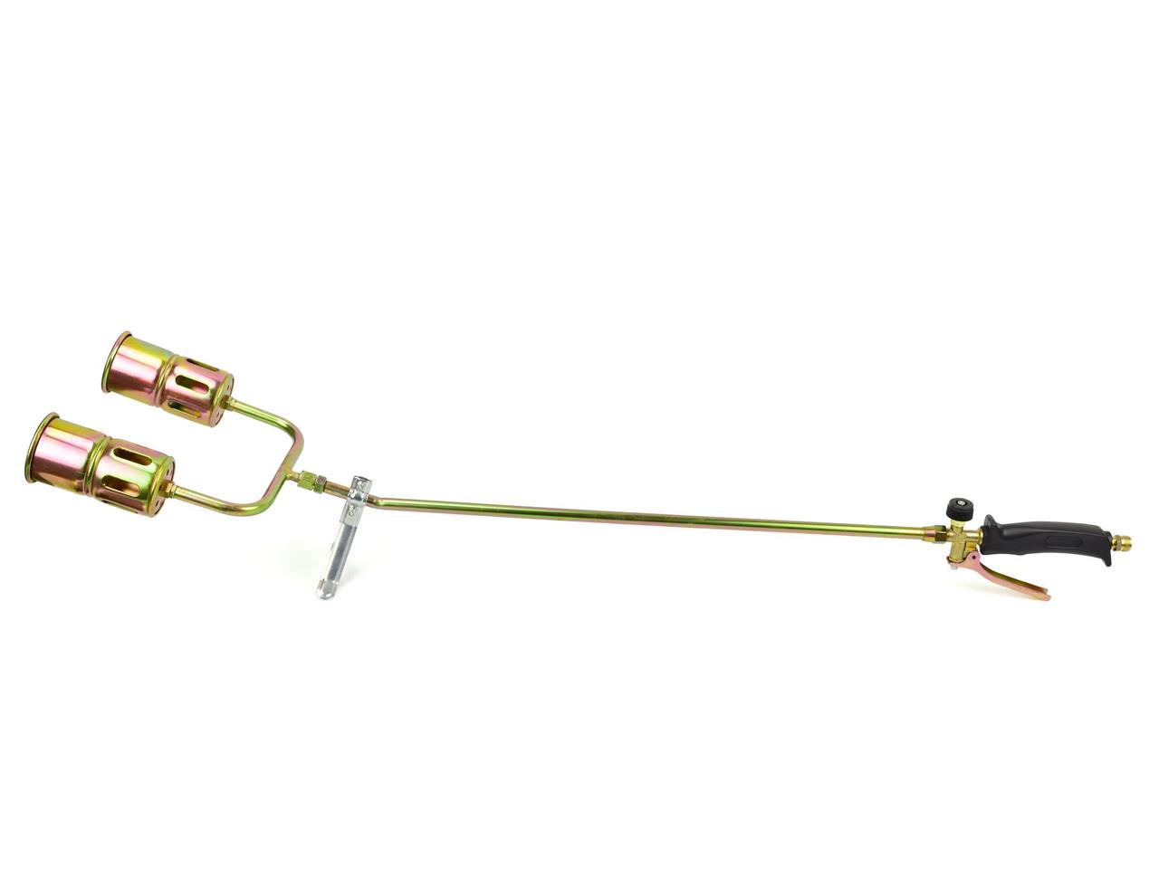 Газовая горелка кровельных работ GeKo 85 см на 2 сопла 60 мм и шлангом 5,0 м (G20006) - фото 2 Газовая горелка кровельных работ GeKo 85 см на 2 сопла 60 мм и шлангом 5,0 м (G20006) - фото 2