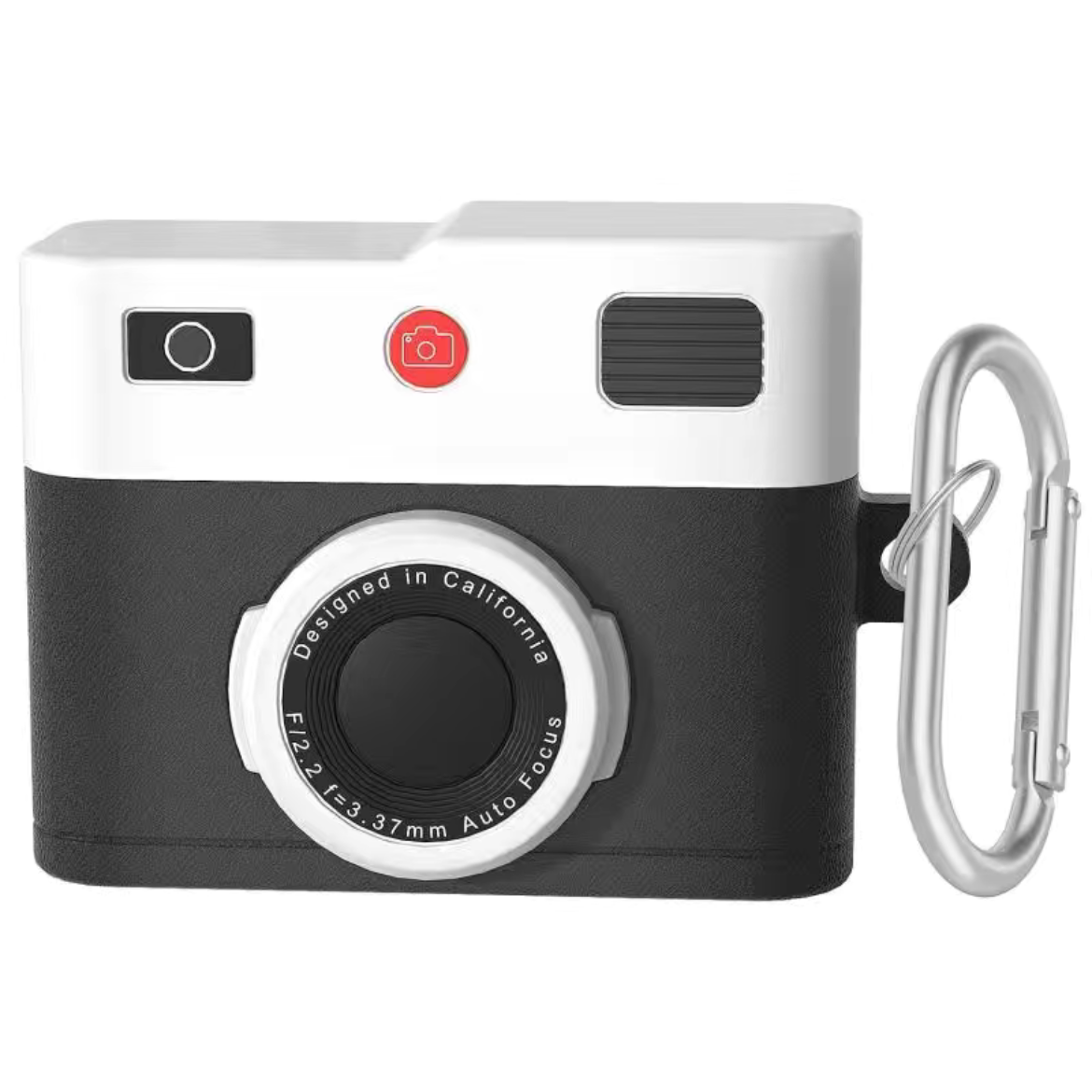 Чехол для наушников AirPods PRO 2 силиконовый с текстурой кожи с карабином Черный (2151400680) - фото 1 Чехол для наушников AirPods PRO 2 силиконовый с текстурой кожи с карабином Черный (2151400680) - фото 1