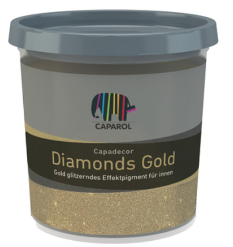 Наповнювач декоративний інтер'єрний Caparol Diamonds 75 г Золотий