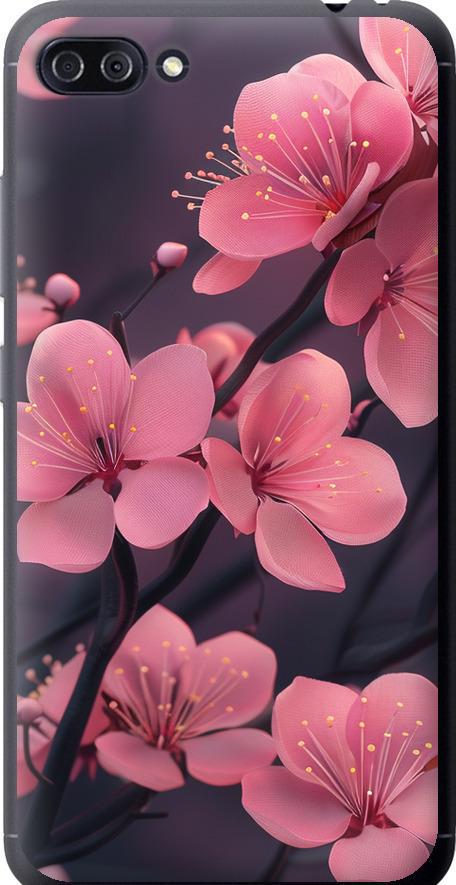 Чехол на Asus ZenFone 4 Max ZC554KL Пурпурная сакура (6075u-1035-42517)