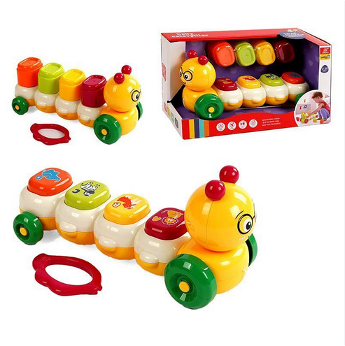 Каталочка дитяча Гусениця 898-2022 з підсвічуванням і звуком - фото 2