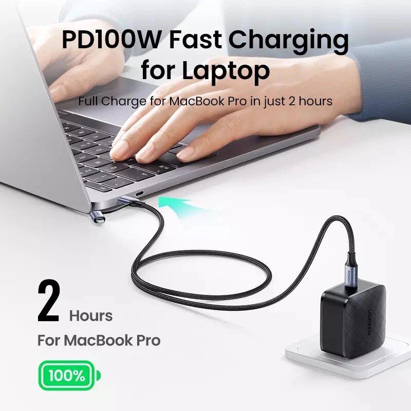 Кабель UGREEN US529 Lightning/USB-C 2в1 PD 100W (60329) - фото 7