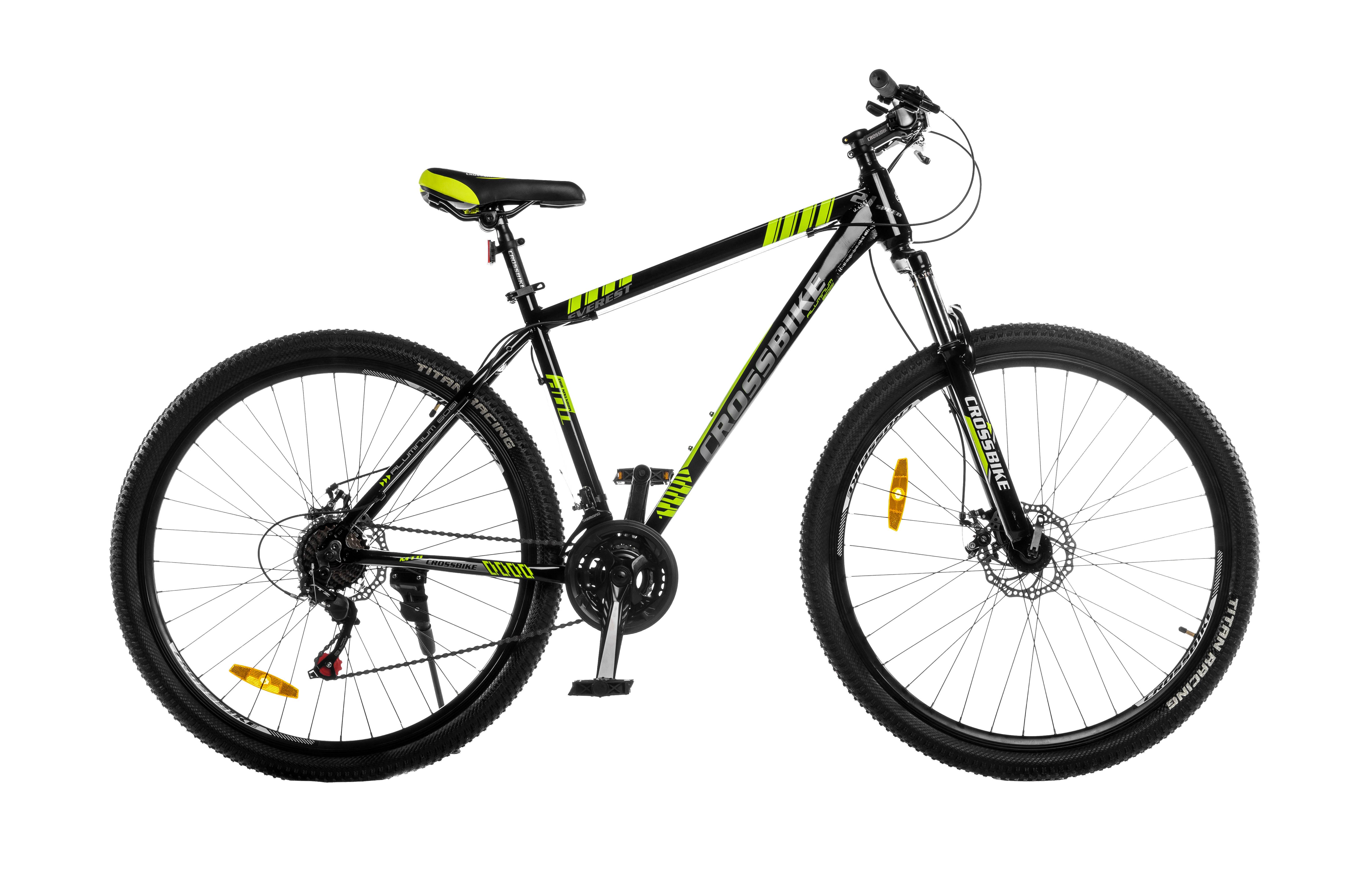 Велосипед CrossBike Everest 29"19" Черно-Желтый