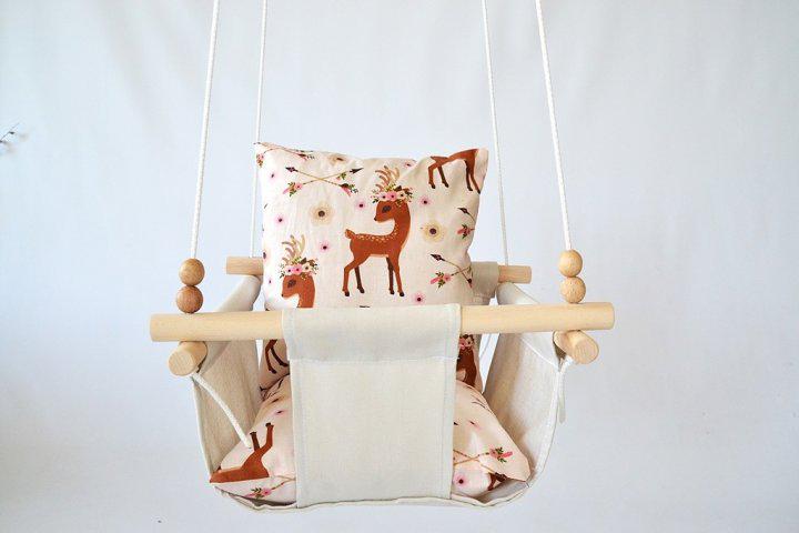 Дитяча гойдалка Infancy Оленя Молочне (9677829) - фото 5 Дитяча гойдалка Infancy Оленя Молочне (9677829) - фото 5