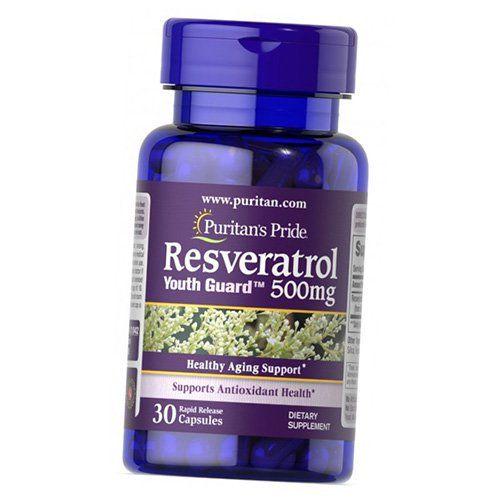 Ресвератрол Puritan's Pride Resveratrol 500 30 капс. (70367020)