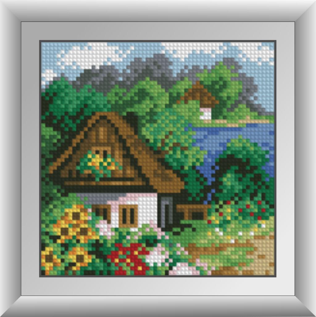 Алмазная мозаика Dream Art Весенний домик 15х15 см (DA.30488)