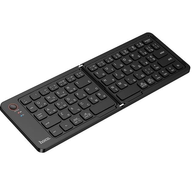 Клавіатура бездротова Hoco GM71 ENG/RUS Bluetooth 5.2 180 mAh тонка складана Чорний (1180ea96) Клавіатура бездротова Hoco GM71 ENG/RUS Bluetooth 5.2 180 mAh тонка складана Чорний (1180ea96)