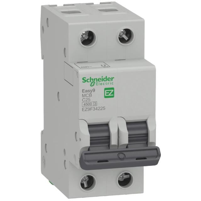 Вимикач автоматичний АВ Easy9 Schneider Electric EZ9 2Р 25А ″С″
