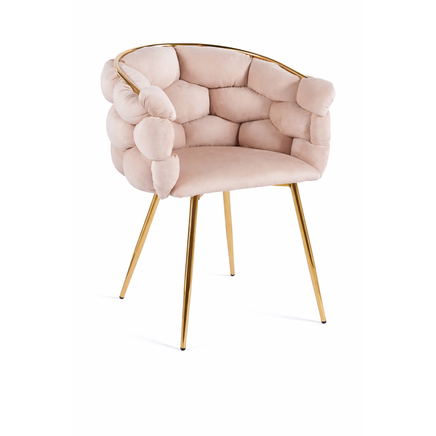 Кресло для гостиной OLIMPIA GLAMOUR LOFT бархатное Бежевый (34119802)