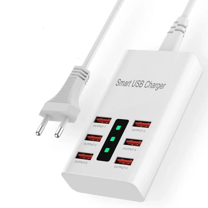 Зарядное устройство на 6 USB портов 30 Вт Smart USB Charger A5 (XL-A5)