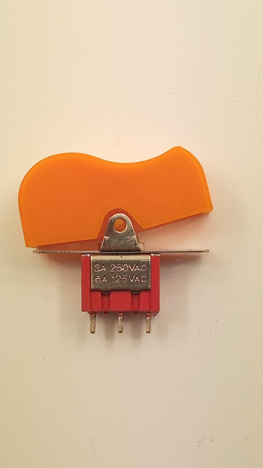 Переключатель клавишный RLS-102-D1 ON-ON 3pin 3A 250VAC (22777)
