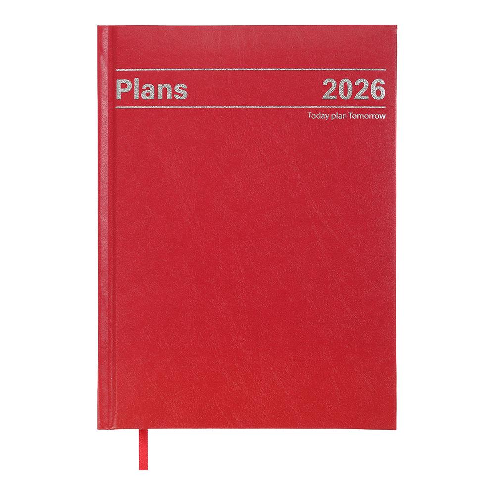 Дневник датированный 2026 Buromax Style А5 336 стр. Красный (BM.21120-05)