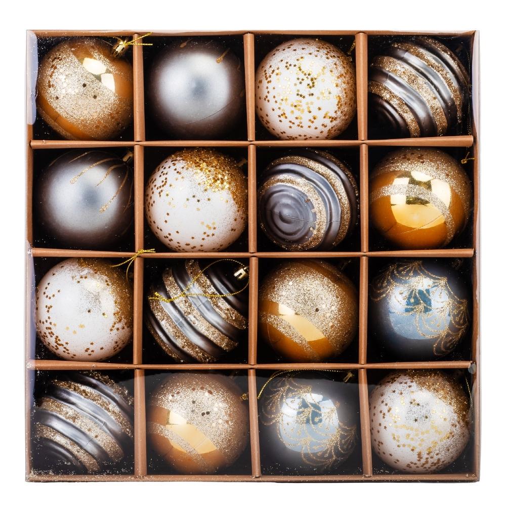 Набор елочных шаров Ледяной Жемчуг 16 шт. (9125-023) Набор елочных шаров Ледяной Жемчуг 16 шт. (9125-023)