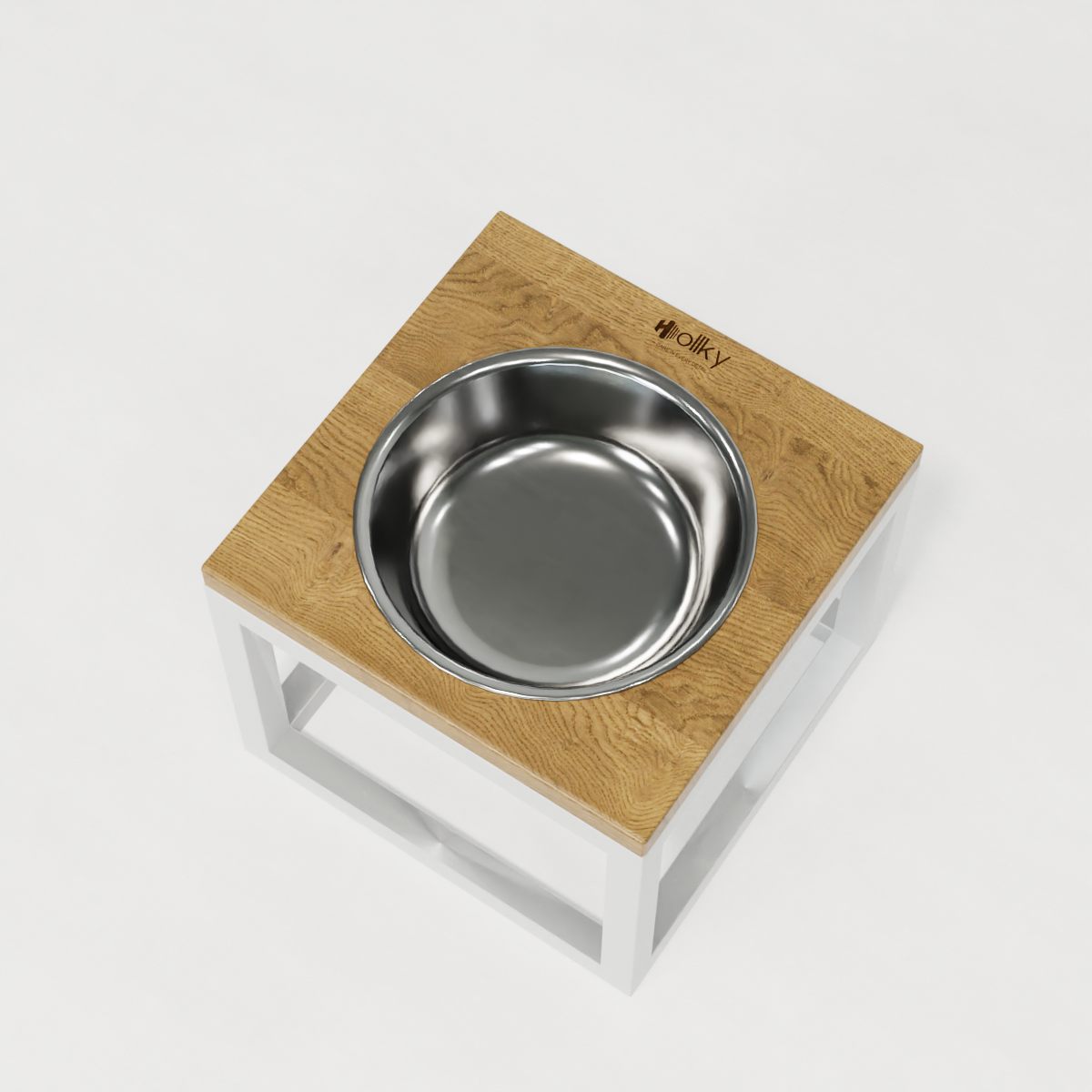 Миска на подставке для больших собак Hollky Base Solo XL 1,8 л (XL-262620-WHNT) - фото 2 Миска на подставке для больших собак Hollky Base Solo XL 1,8 л (XL-262620-WHNT) - фото 2