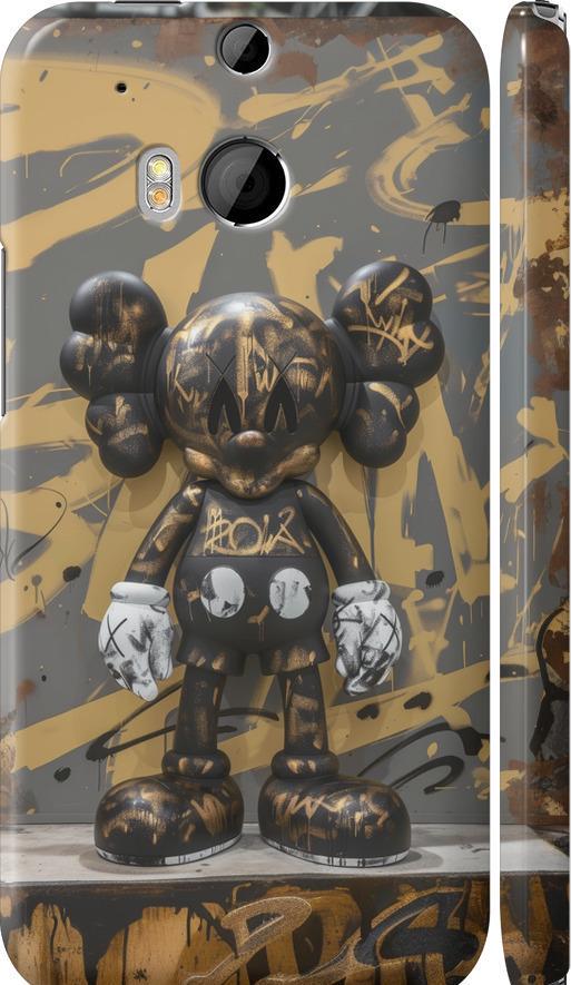 Чехол на HTC One M8 Bronze kaws (6097m-30-42517)