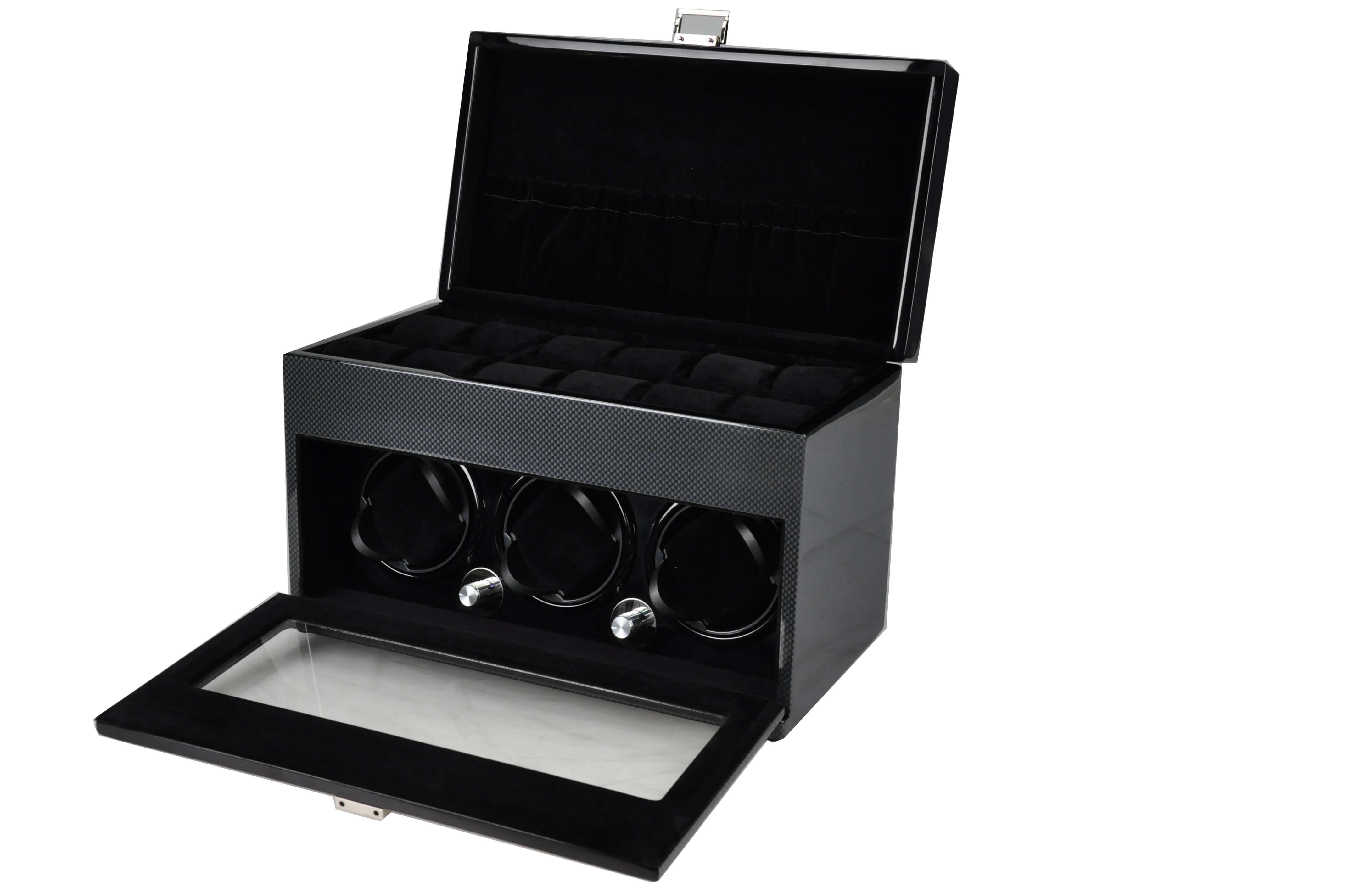 Шкатулка для подзавода 3 часов Salvadore 3/12TB 3x3 12+