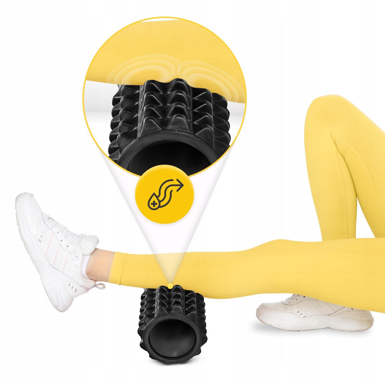 Массажный ролик 4fizjo EVA 33x14 см Black (P-5907739312525) - фото 4 Массажный ролик 4fizjo EVA 33x14 см Black (P-5907739312525) - фото 4