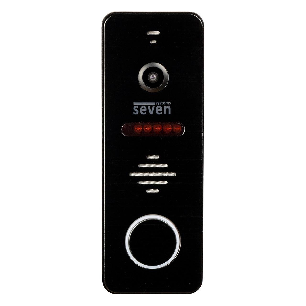 Виклична панель домофону SEVEN CP-7504 FHD Black (CP7504FHDb) - фото 1