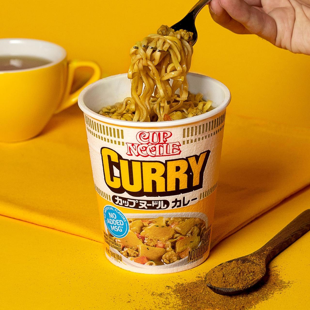 ᐉ Лапша NISSIN Cup Noodle Curry 87 г • Купить в Киеве, Украине