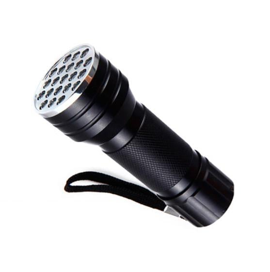 Фонарь ультрафиолетовый мини 21LED 395-410 нм Black (534372)