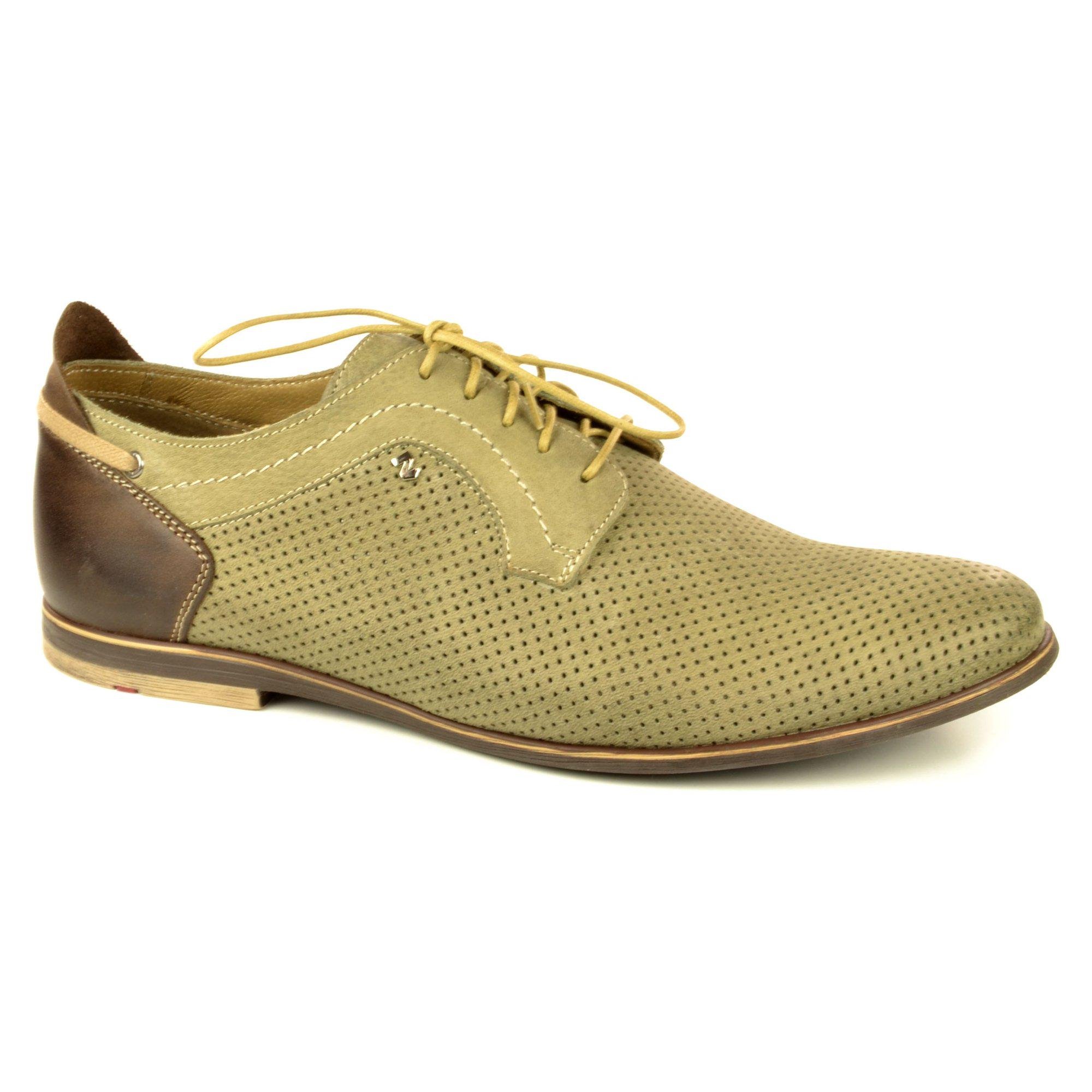 Туфлі чоловічі весняні модельні Nik р. 44 Бежевий/Коричневий (8732-44)